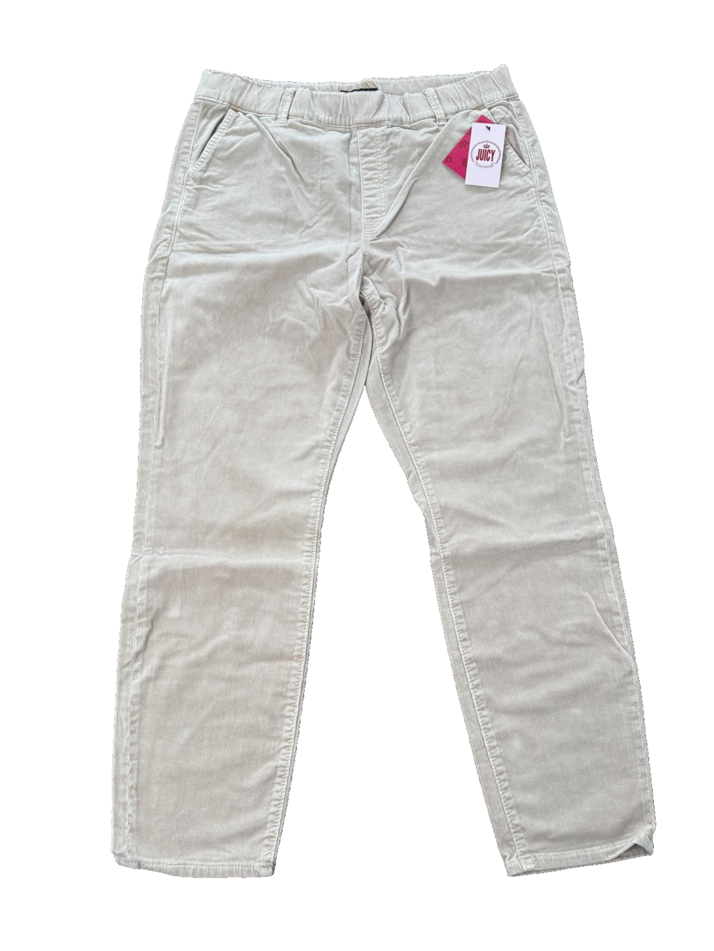 Juicy by Juicy Couture Pants Womens 16 Beige Corduroy California Skinny Stretch
